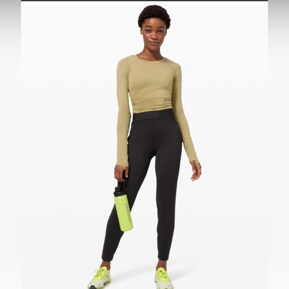 Lululemon “Chase The Chill” Black High-Waisted Leggings